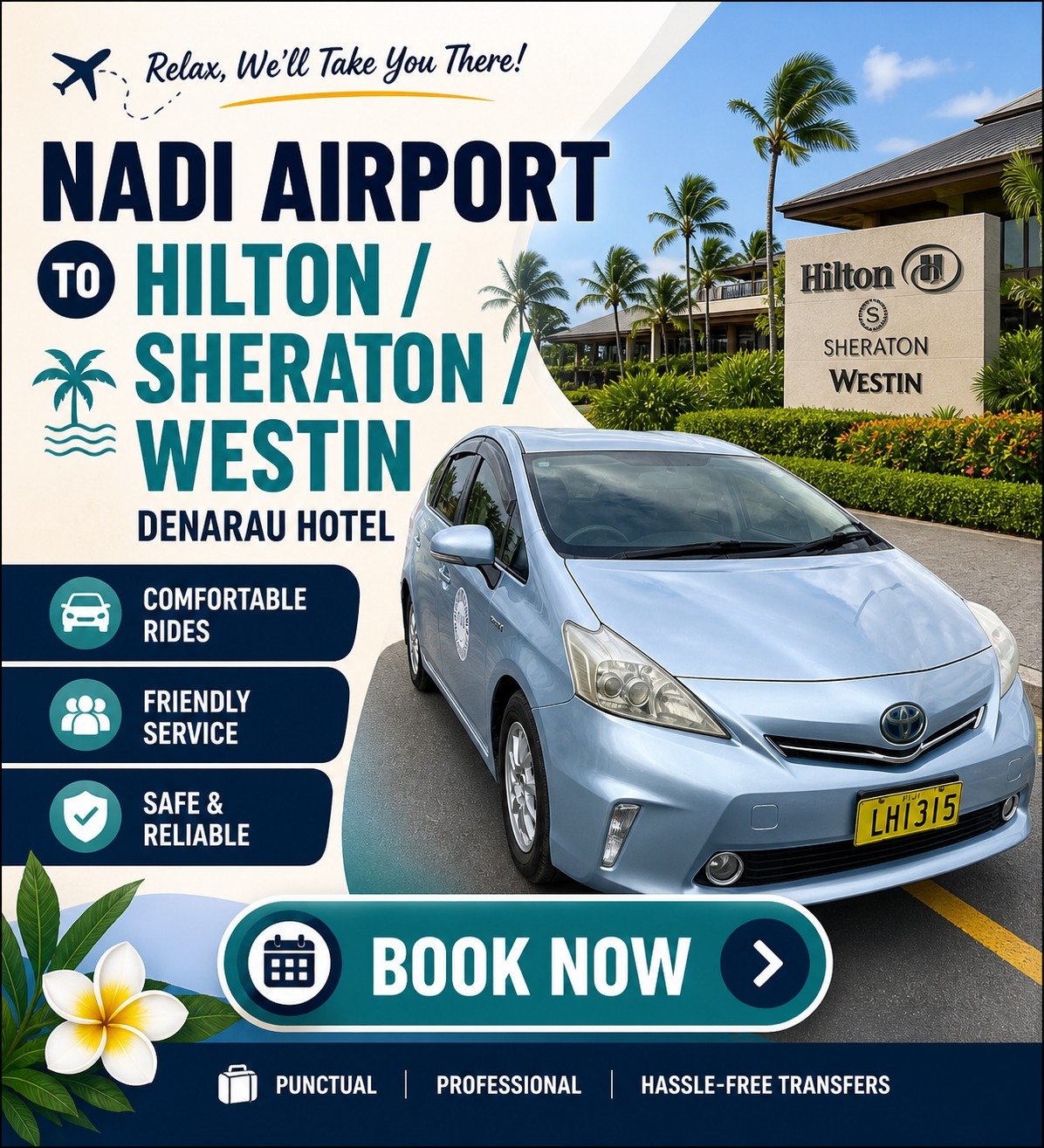 Nadi Airport Transfers Routes