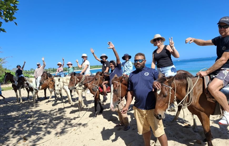 Natadola Beach Horse Riding Fiji – Drone Photography Included